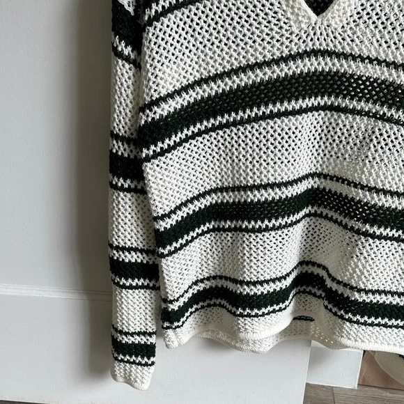 Madewell Open-Stitch Johnny Collar Sweater - Picture 9 of 12